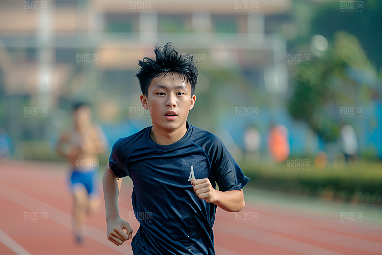校园运动青少年培训摄影图