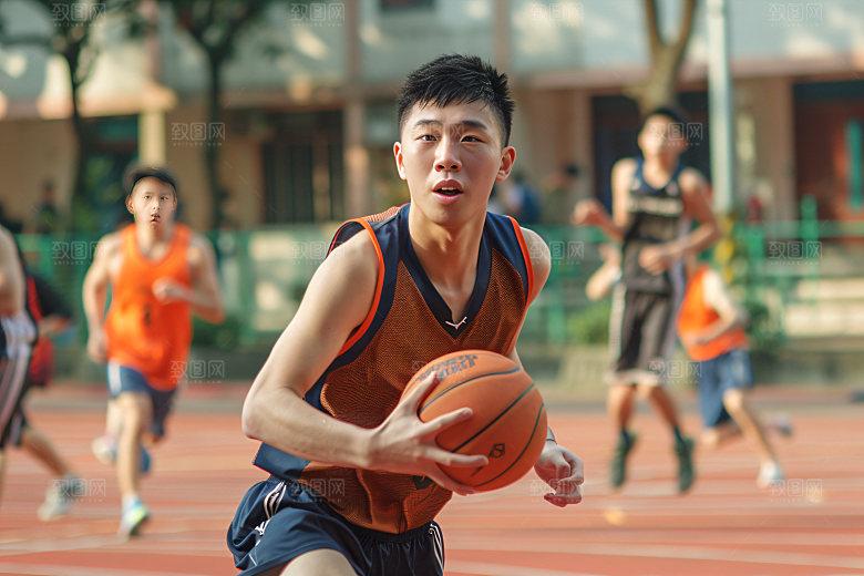 校园运动健康锻炼摄影图