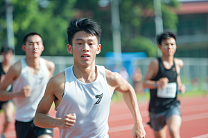 校园运动学生青少年摄影图