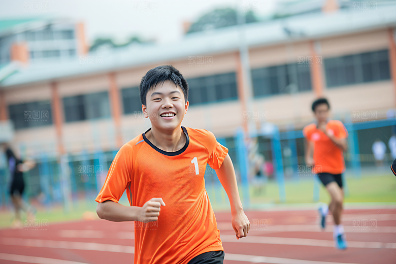 校园运动运动场青春摄影图
