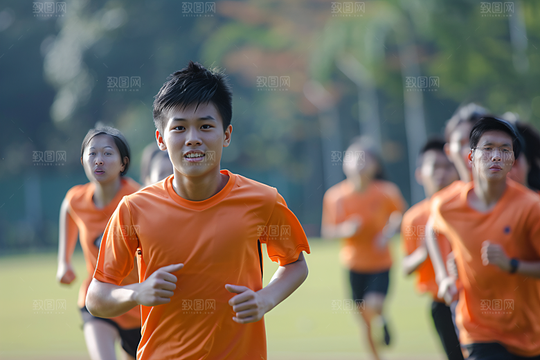 校园运动体育课高清摄影图