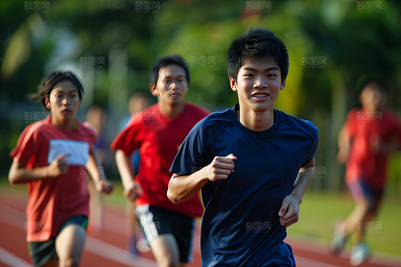 校园运动学生青少年摄影图