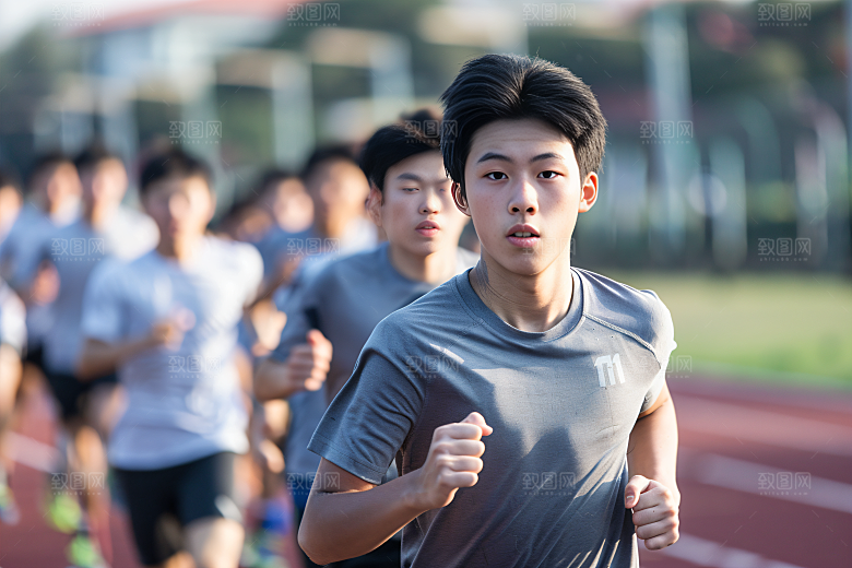 校园运动运动场体育课摄影图