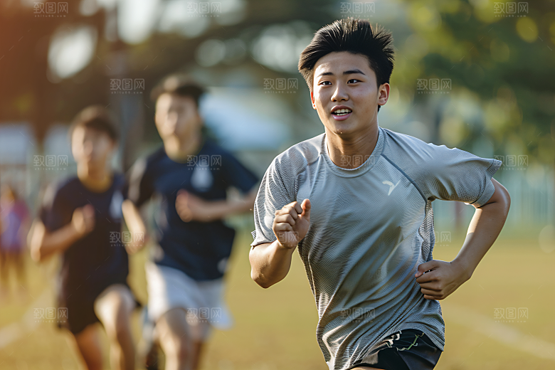 校园运动青春健康摄影图