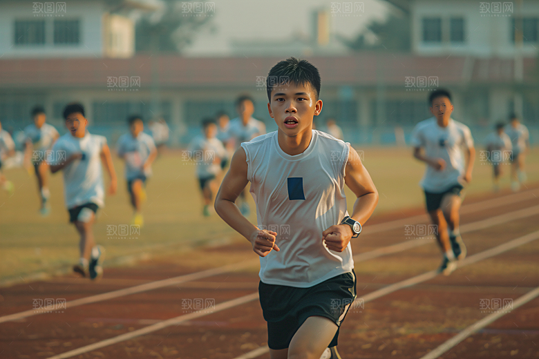 校园运动操场青春摄影图