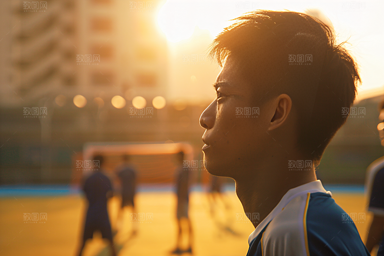 校园运动运动场上课摄影图