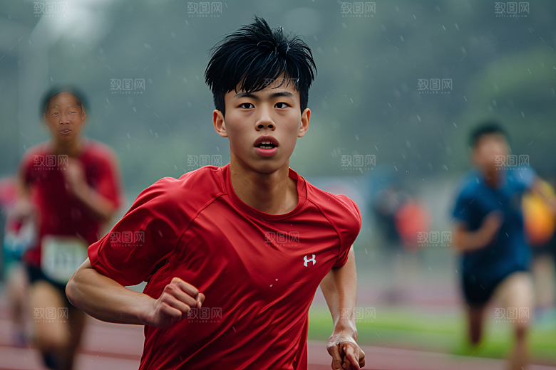校园运动锻炼体育课摄影图