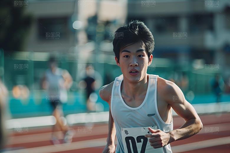 校园运动健康青少年摄影图