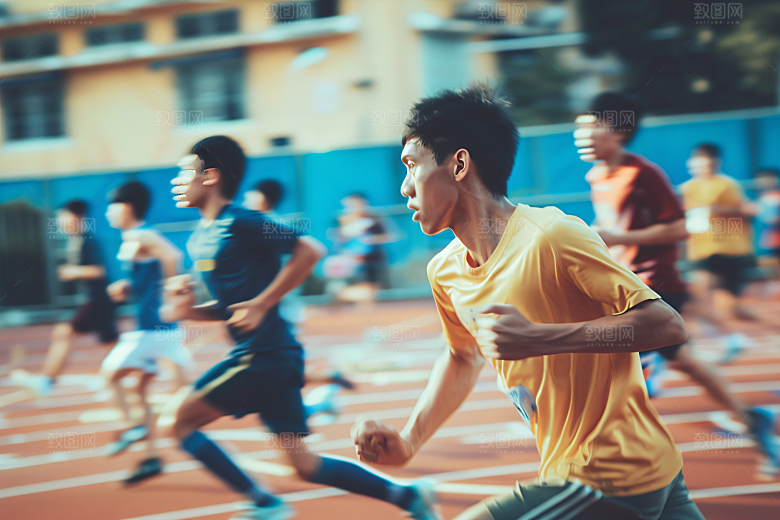 校园运动青少年学生摄影图