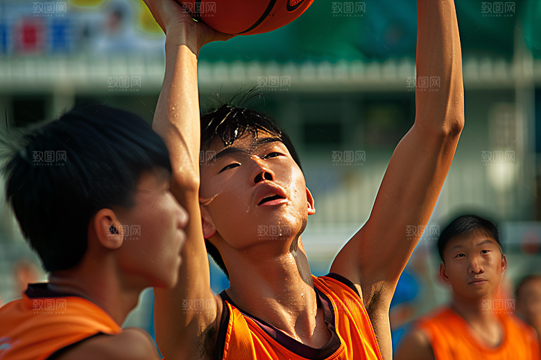 校园运动青少年操场摄影图