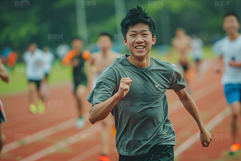校园运动运动场操场摄影图