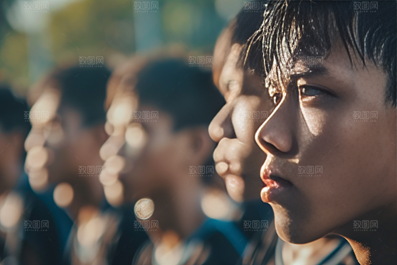 校园运动运动场上课摄影图