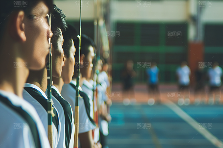 校园运动运动场操场摄影图