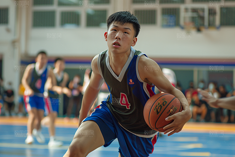 校园运动操场学生摄影图