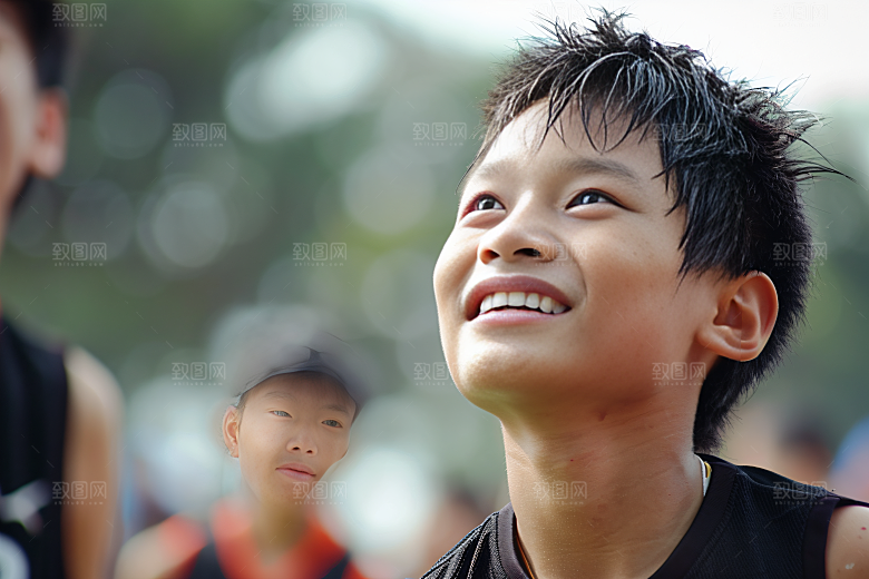 校园运动青少年培训摄影图