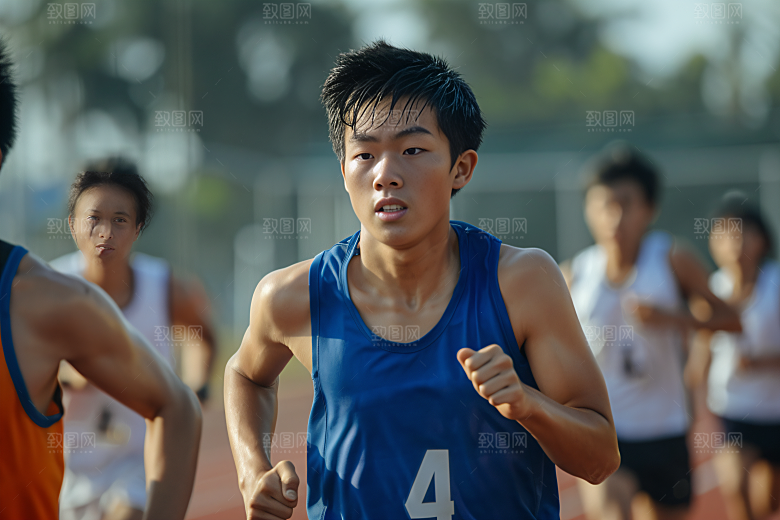 校园运动操场运动场摄影图