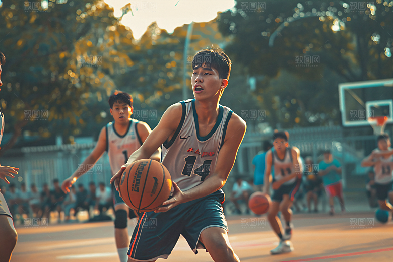 校园运动学生运动场摄影图