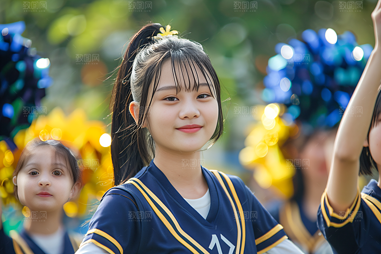 校园运动运动场体育课摄影图