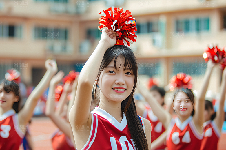 校园运动健康青春摄影图