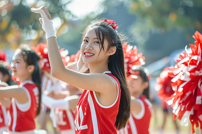 校园运动培训锻炼摄影图