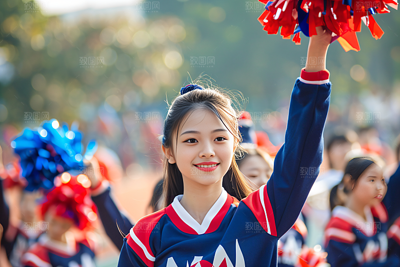校园运动运动场青少年摄影图