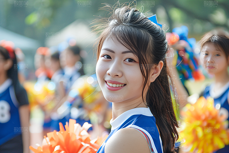 校园运动运动场学生摄影图