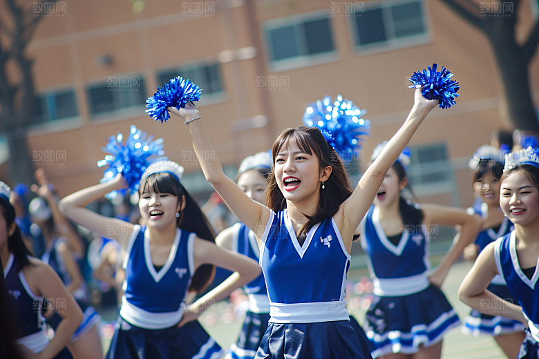 校园运动青春学生摄影图