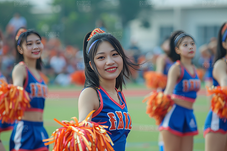 校园运动健康学生摄影图