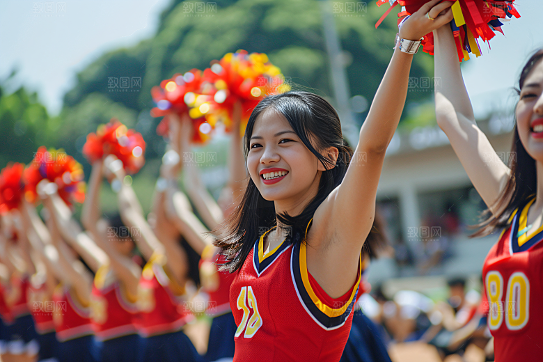 校园运动运动场青少年摄影图