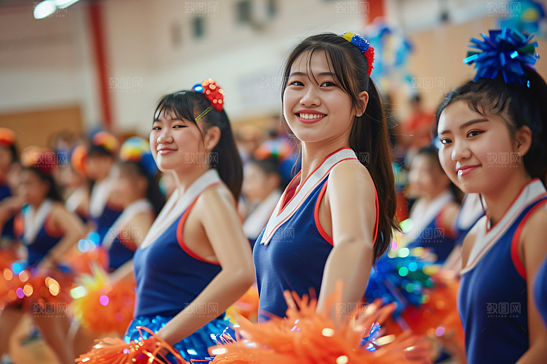 校园运动健康操场摄影图