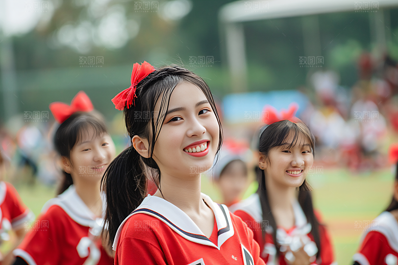 校园运动运动场青少年摄影图