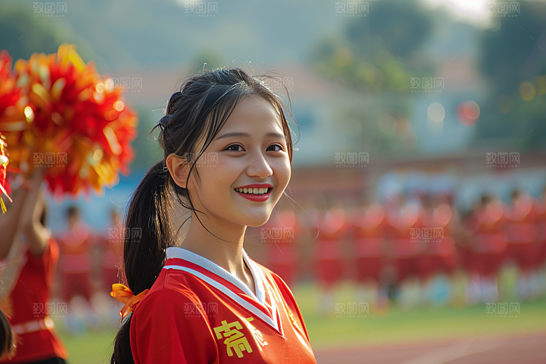校园运动运动场培训摄影图