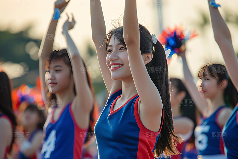 校园运动健康锻炼摄影图
