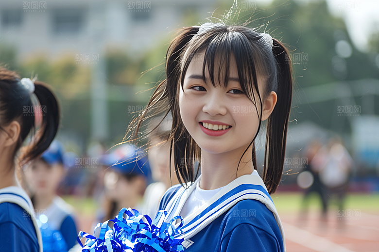校园运动锻炼学生摄影图