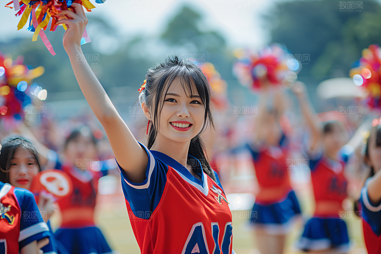 校园运动锻炼学生摄影图