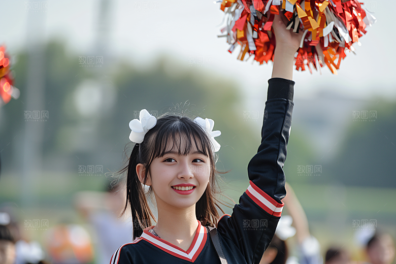 校园运动上课健康摄影图