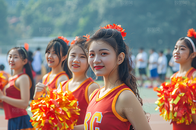 校园运动学生健康摄影图