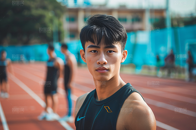 校园运动体育课青少年摄影图