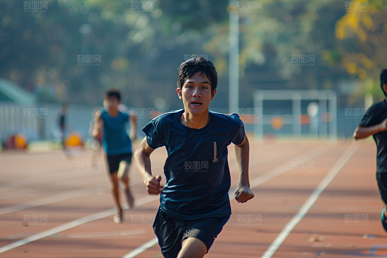 校园运动高清健康摄影图