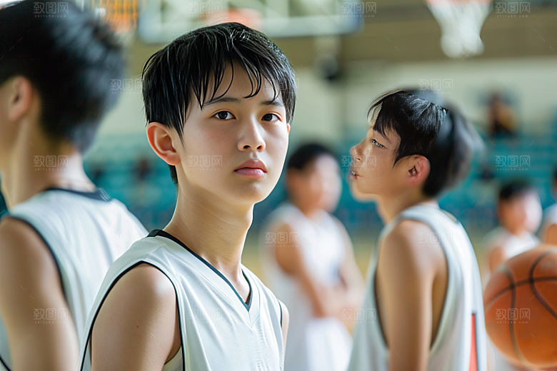 校园运动青少年培训摄影图