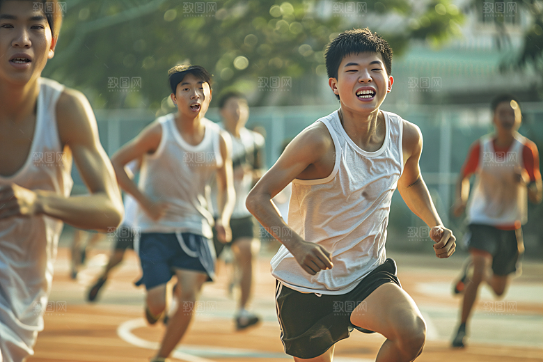 校园运动操场运动场摄影图