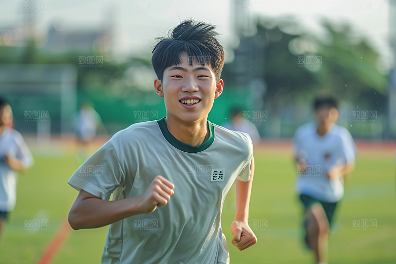 校园运动培训健康摄影图