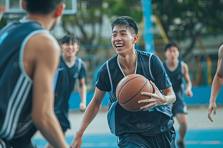 校园运动运动场上课摄影图