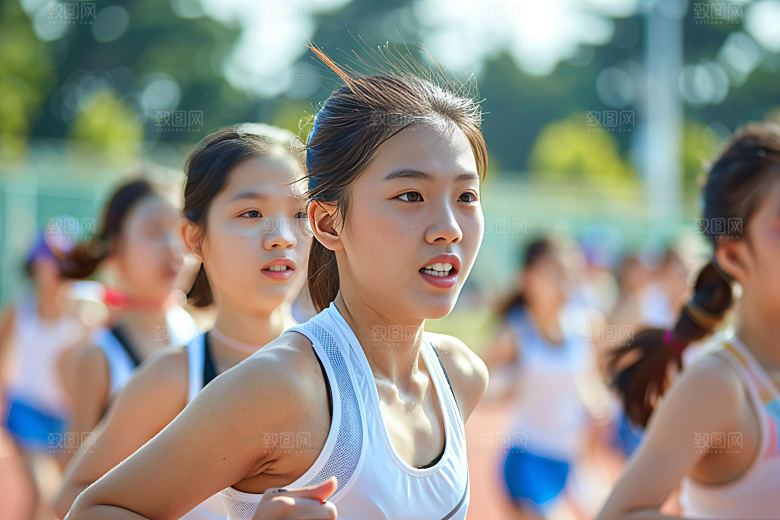 校园运动青春培训摄影图