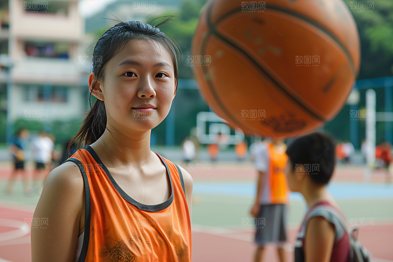 校园运动体育课青少年摄影图