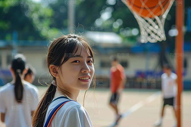 校园运动高清操场摄影图