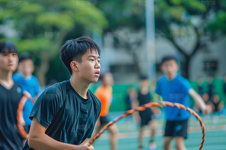 校园运动运动场青春摄影图
