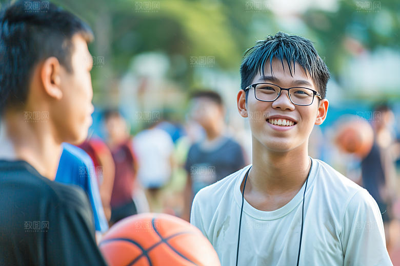 校园运动运动场青少年摄影图
