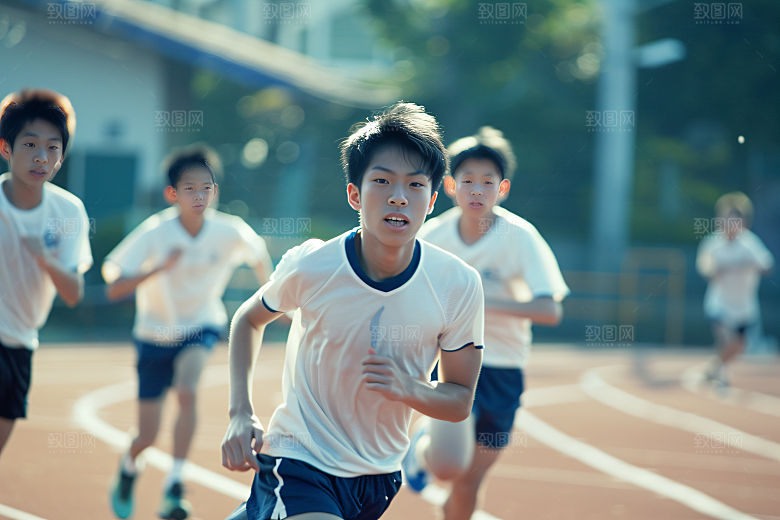 校园运动高清培训摄影图