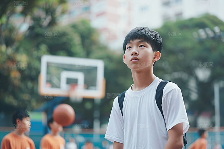 校园运动培训体育课摄影图